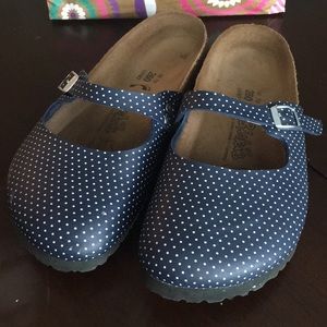 Birki’s by Birkenstock Navy Dot size 40